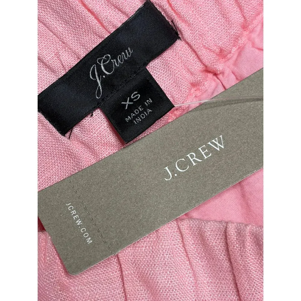 J.Crew Pink Pull-on skirt in Beauchamps Linen size XS